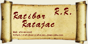 Ratibor Ratajac vizit kartica